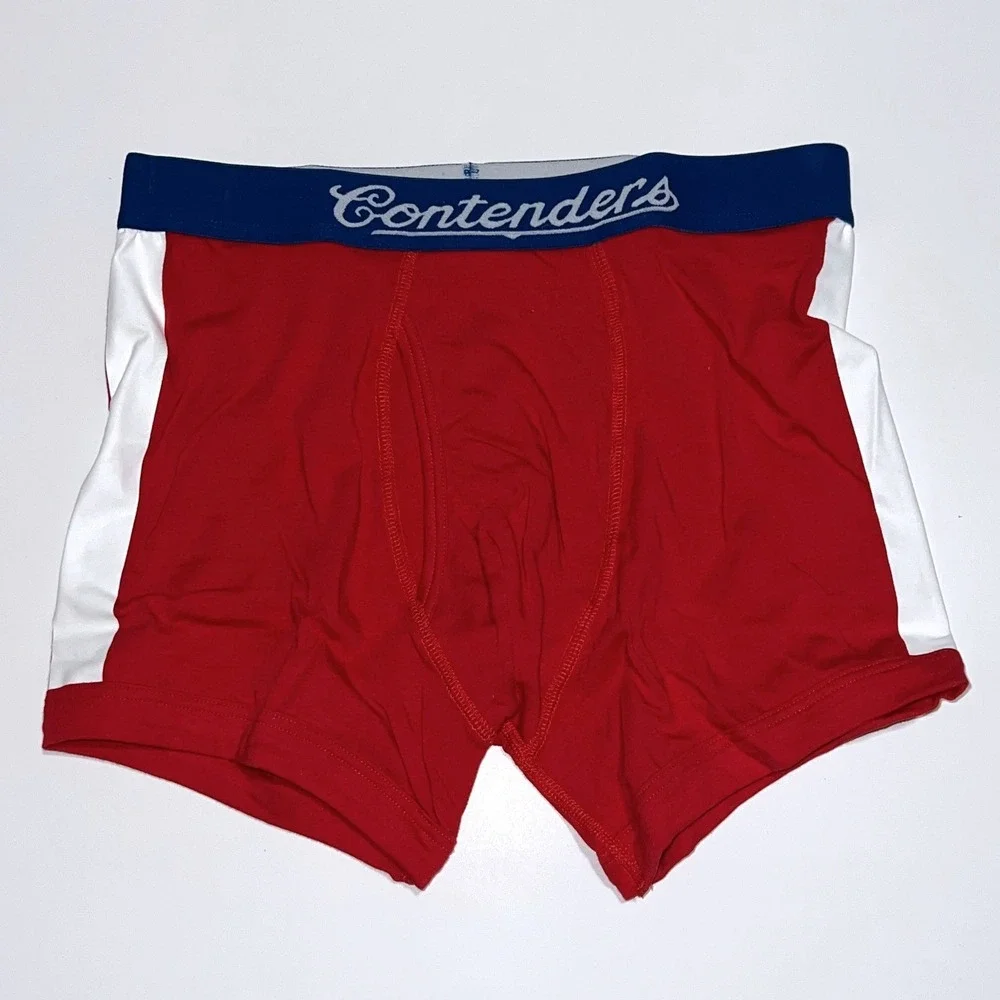 Contenders George Boxer Briefs Mens Small Red Blue White Boxing Inspired New